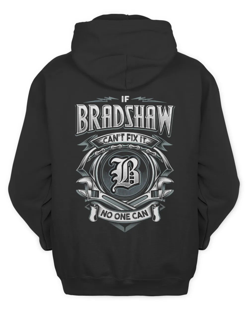 BRADSHAW AP81-K4-626 - Personalized Ahmed Quote Apparel “If Ahmed Can't Fix It, No One Can” - Unisex Hoodie - Black