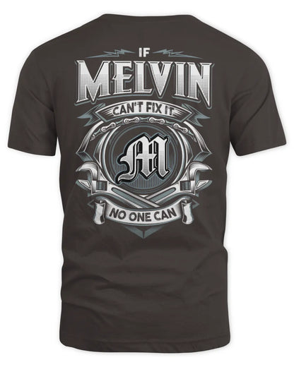 MELVIN AP81-K4-626 - Personalized Ahmed Quote Apparel “If Ahmed Can't Fix It, No One Can” - Unisex Standard T-Shirt - Dark Chocolate