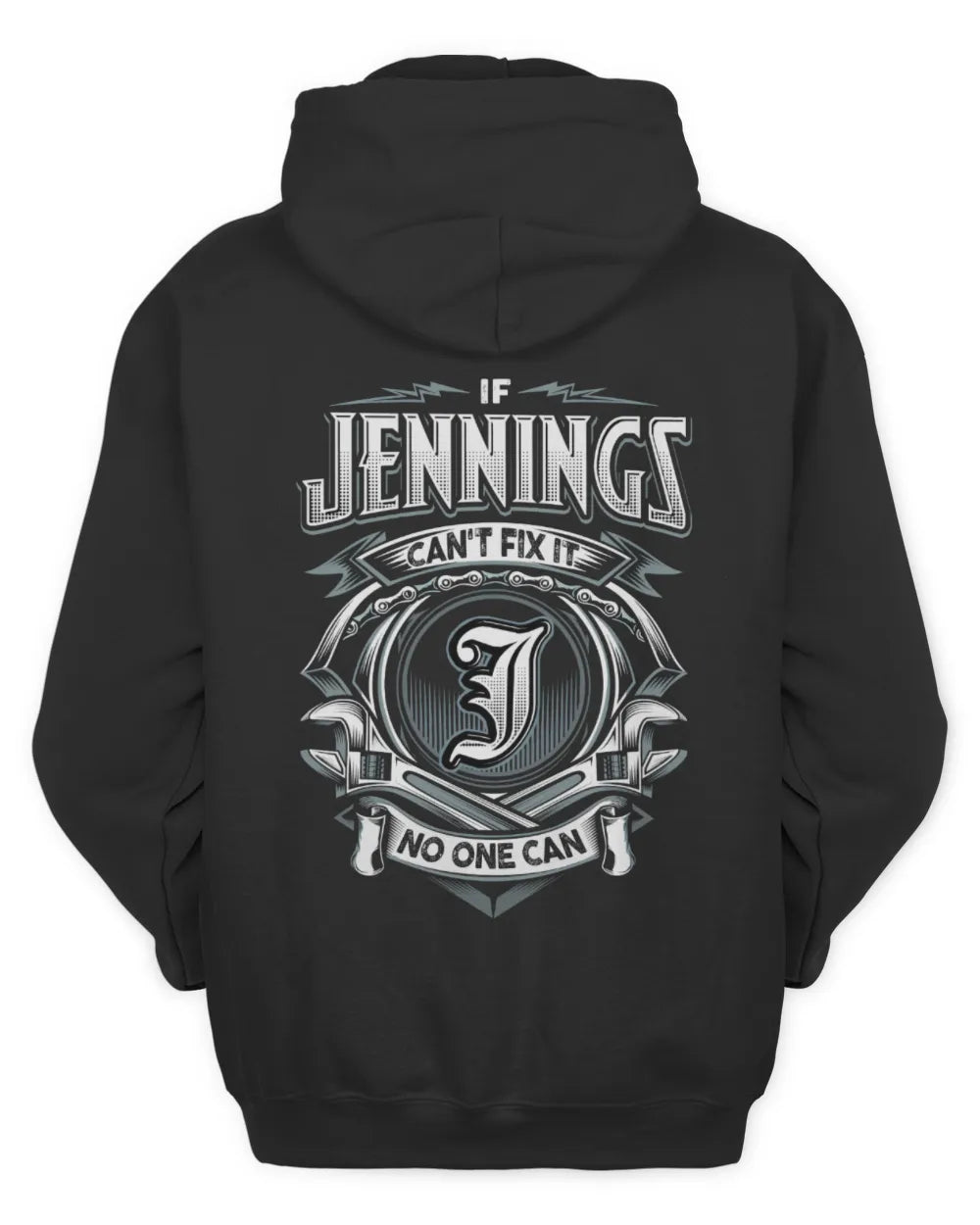 JENNINGS AP81-K4-626 - Personalized Ahmed Quote Apparel “If Ahmed Can't Fix It, No One Can” - Unisex Hoodie - Black