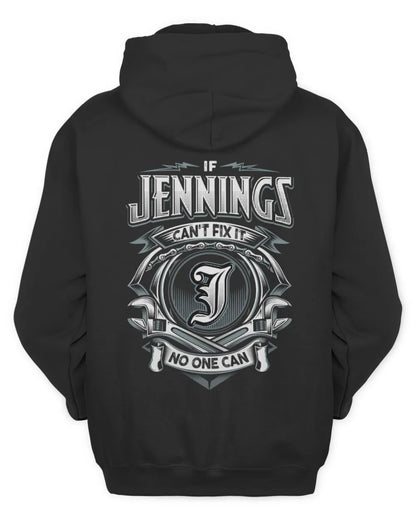 JENNINGS AP81-K4-626 - Personalized Ahmed Quote Apparel “If Ahmed Can't Fix It, No One Can” - Unisex Hoodie - Black