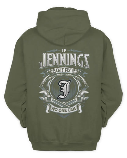 JENNINGS AP81-K4-626 - Personalized Ahmed Quote Apparel “If Ahmed Can't Fix It, No One Can” - Unisex Hoodie - Military Green