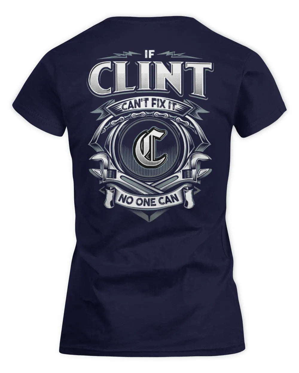 CLINT AP81-K4-626 - Personalized Ahmed Quote Apparel “If Ahmed Can't Fix It, No One Can” - Women's Standard T-Shirt - Navy