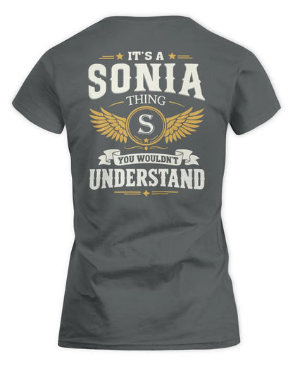 SONIA KT06-M008 It’s a [NAME] Thing – You Wouldn’t Understand | Personalized Vintage T-Shirt - Women's Standard T-Shirt - Charcoal
