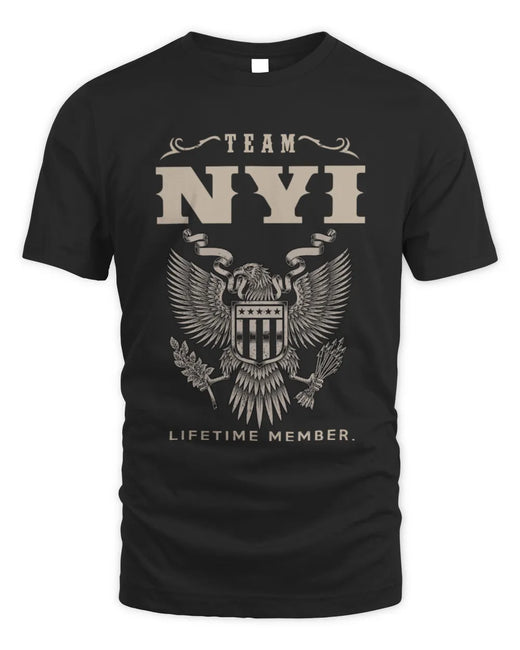 NYI TP06-K82 – Personalized Classic Style Apparel “Team NAME Lifetime Member”