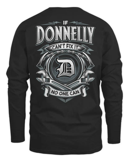 DONNELLY AP81-K4-626 - Personalized Ahmed Quote Apparel “If Ahmed Can't Fix It, No One Can” - Men's Long Sleeved T-Shirt - Black