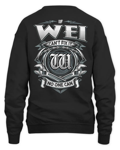 WEI AP81-K4-626 - Personalized Ahmed Quote Apparel “If Ahmed Can't Fix It, No One Can” - Unisex Sweatshirt - Black