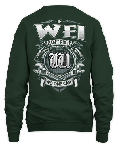 WEI AP81-K4-626 - Personalized Ahmed Quote Apparel “If Ahmed Can't Fix It, No One Can” - Unisex Sweatshirt - Forest Green
