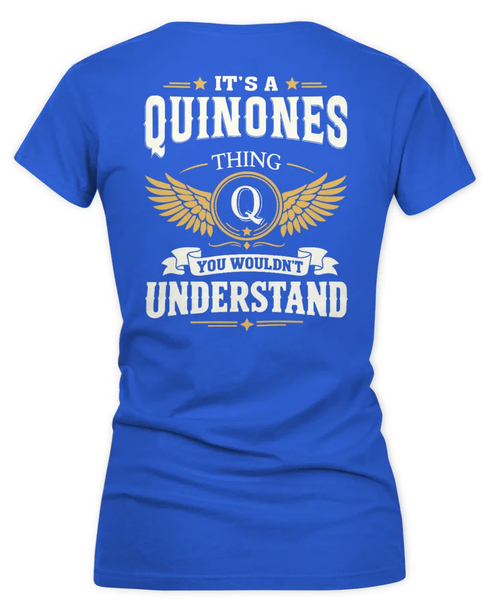 QUINONES KT06-M008 It’s a [NAME] Thing – You Wouldn’t Understand | Personalized Vintage T-Shirt - Women's V-Neck T-Shirt - Royal