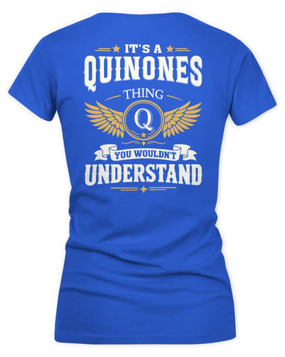 QUINONES KT06-M008 It’s a [NAME] Thing – You Wouldn’t Understand | Personalized Vintage T-Shirt - Women's V-Neck T-Shirt - Royal