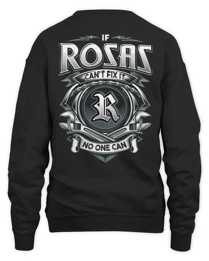 ROSAS AP81-K4-626 - Personalized Ahmed Quote Apparel “If Ahmed Can't Fix It, No One Can” - Unisex Sweatshirt - Black