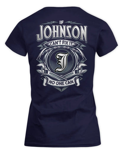 JOHNSON AP81-K4-626 - Personalized Ahmed Quote Apparel “If Ahmed Can't Fix It, No One Can” - Women's Standard T-Shirt - Navy