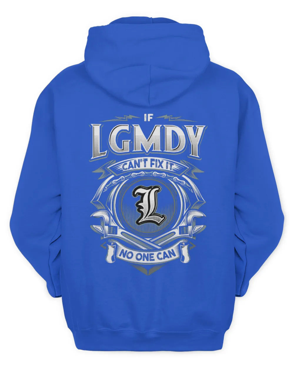 LGMDY AP81-K4-626 - Personalized Ahmed Quote Apparel “If Ahmed Can't Fix It, No One Can” - Unisex Hoodie - Royal