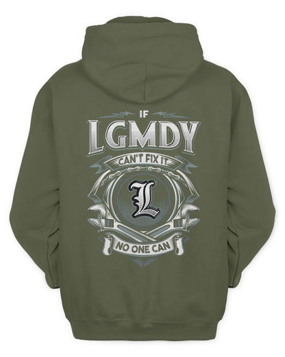 LGMDY AP81-K4-626 - Personalized Ahmed Quote Apparel “If Ahmed Can't Fix It, No One Can” - Unisex Hoodie - Military Green