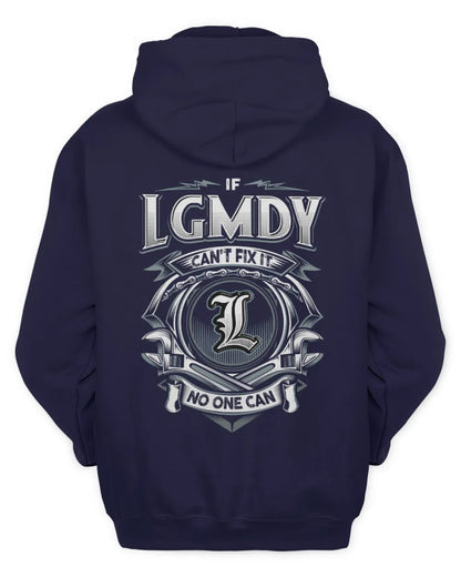 LGMDY AP81-K4-626 - Personalized Ahmed Quote Apparel “If Ahmed Can't Fix It, No One Can” - Unisex Hoodie - Navy