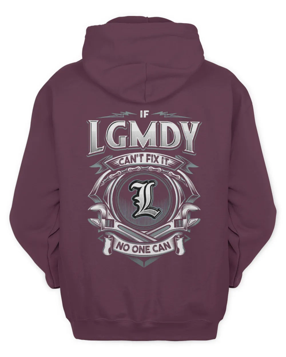 LGMDY AP81-K4-626 - Personalized Ahmed Quote Apparel “If Ahmed Can't Fix It, No One Can” - Unisex Hoodie - Maroon