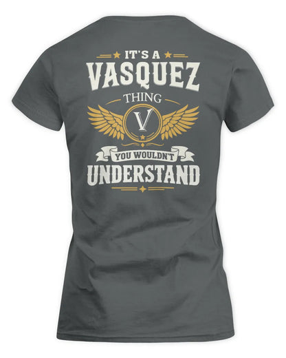 VASQUEZ KT06-M008 It’s a [NAME] Thing – You Wouldn’t Understand | Personalized Vintage T-Shirt - Women's Standard T-Shirt - Charcoal
