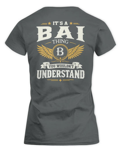 BAI KT06-M008 It’s a [NAME] Thing – You Wouldn’t Understand | Personalized Vintage T-Shirt - Women's Standard T-Shirt - Charcoal