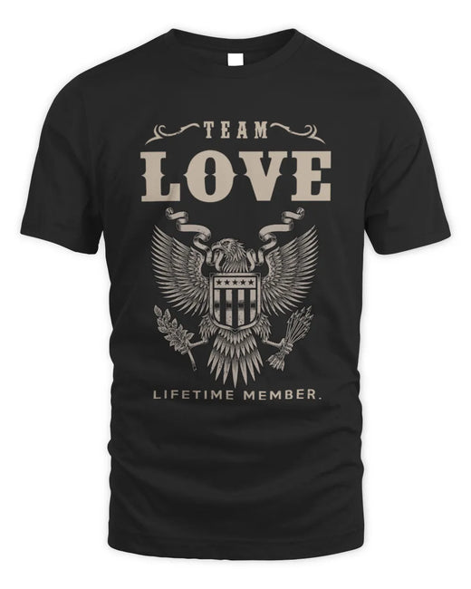 LOVE TP06-K82 – Personalized Classic Style Apparel “Team NAME Lifetime Member”