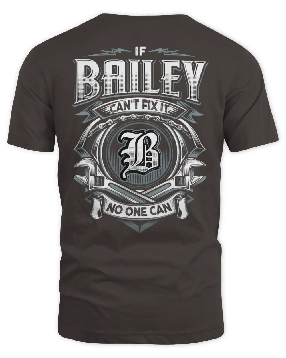 BAILEY AP81-K4-626 - Personalized Ahmed Quote Apparel “If Ahmed Can't Fix It, No One Can” - Unisex Standard T-Shirt - Dark Chocolate