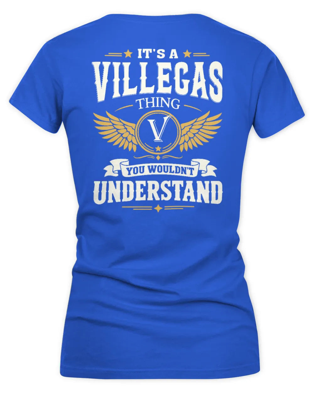 VILLEGAS KT06-M008 It’s a [NAME] Thing – You Wouldn’t Understand | Personalized Vintage T-Shirt - Women's V-Neck T-Shirt - Royal