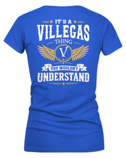 VILLEGAS KT06-M008 It’s a [NAME] Thing – You Wouldn’t Understand | Personalized Vintage T-Shirt - Women's V-Neck T-Shirt - Royal