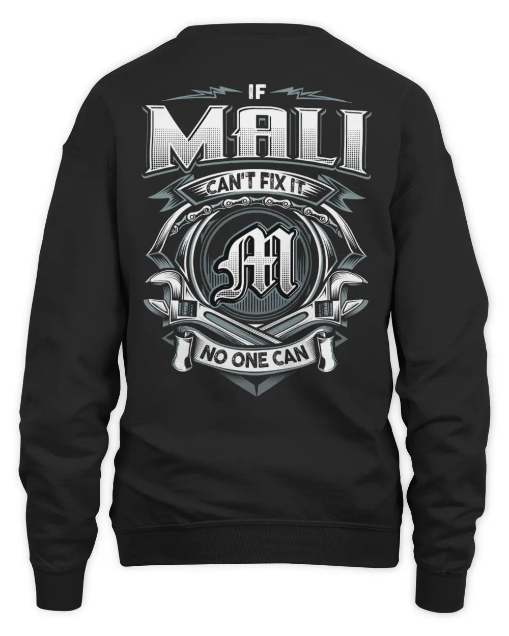 MALI AP81-K4-626 - Personalized Ahmed Quote Apparel “If Ahmed Can't Fix It, No One Can” - Unisex Sweatshirt - Black
