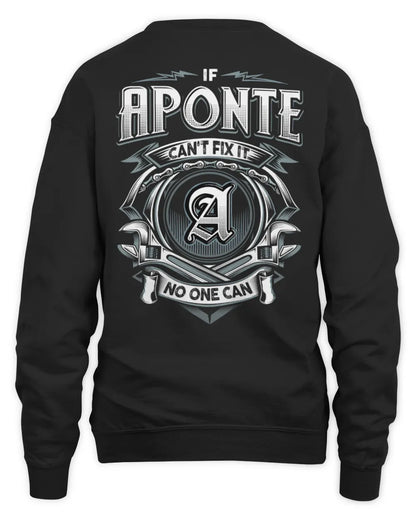 APONTE AP81-K4-626 - Personalized Ahmed Quote Apparel “If Ahmed Can't Fix It, No One Can” - Unisex Sweatshirt - Black