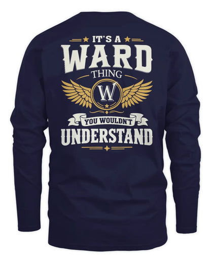 WARD KT06-M008 It’s a [NAME] Thing – You Wouldn’t Understand | Personalized Vintage T-Shirt - Men's Long Sleeved T-Shirt - Navy