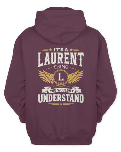 LAURENT KT06-M008 It’s a [NAME] Thing – You Wouldn’t Understand | Personalized Vintage T-Shirt - Unisex Hoodie - Maroon