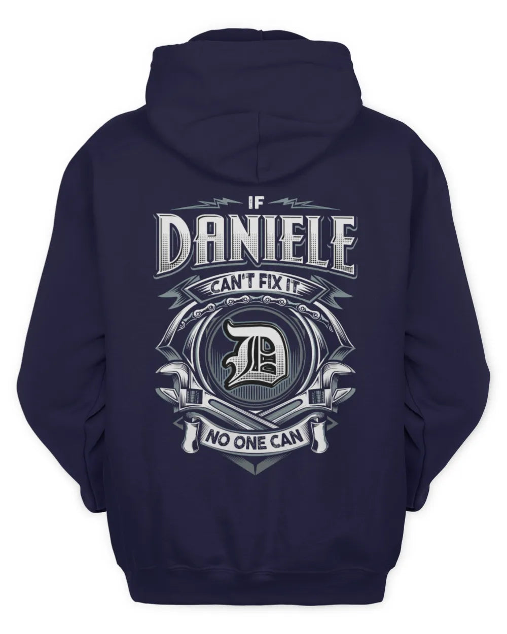 DANIELE AP81-K4-626 - Personalized Ahmed Quote Apparel “If Ahmed Can't Fix It, No One Can” - Unisex Hoodie - Navy