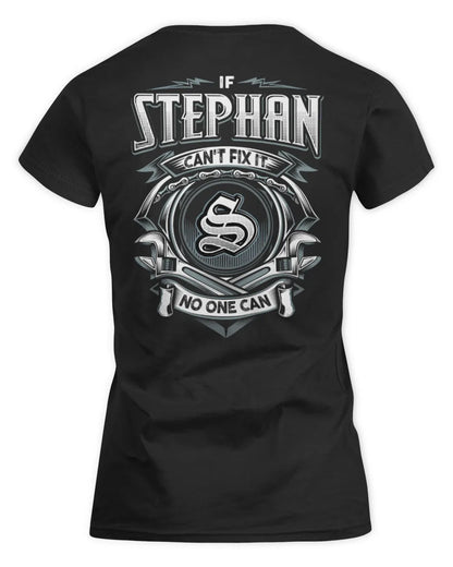 STEPHAN AP81-K4-626 - Personalized Ahmed Quote Apparel “If Ahmed Can't Fix It, No One Can” - Women's Standard T-Shirt - Black