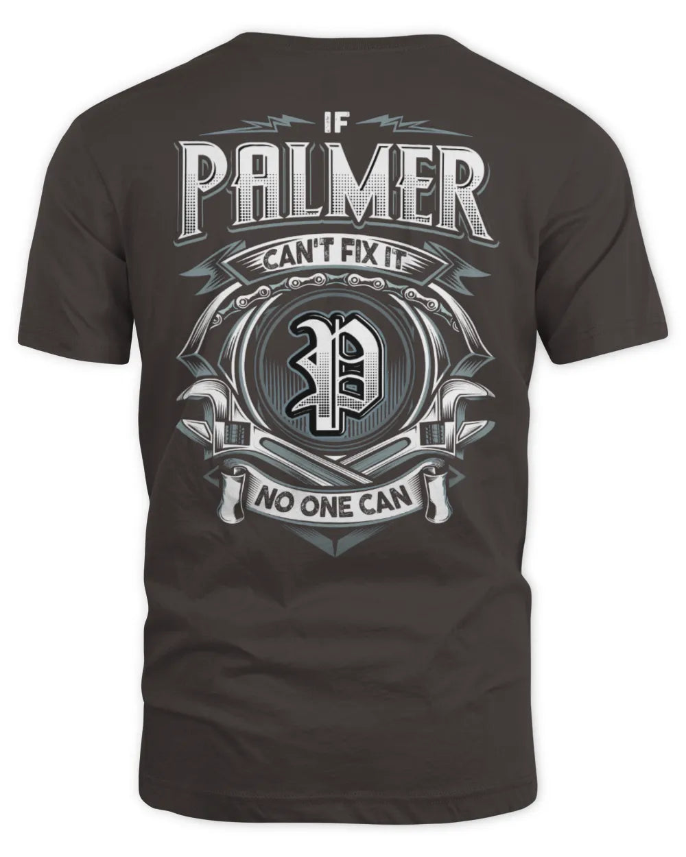 PALMER AP81-K4-626 - Personalized Ahmed Quote Apparel “If Ahmed Can't Fix It, No One Can” - Unisex Standard T-Shirt - Dark Chocolate