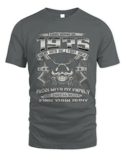 1975 HH89-K2 – Protective Family Quote T-Shirt - Unisex Standard T-Shirt - Charcoal