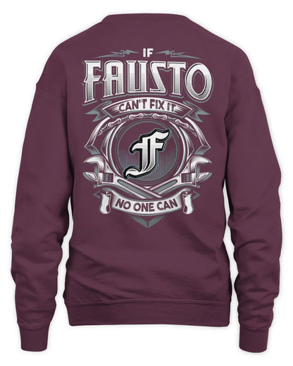 FAUSTO AP81-K4-626 - Personalized Ahmed Quote Apparel “If Ahmed Can't Fix It, No One Can” - Unisex Sweatshirt - Maroon