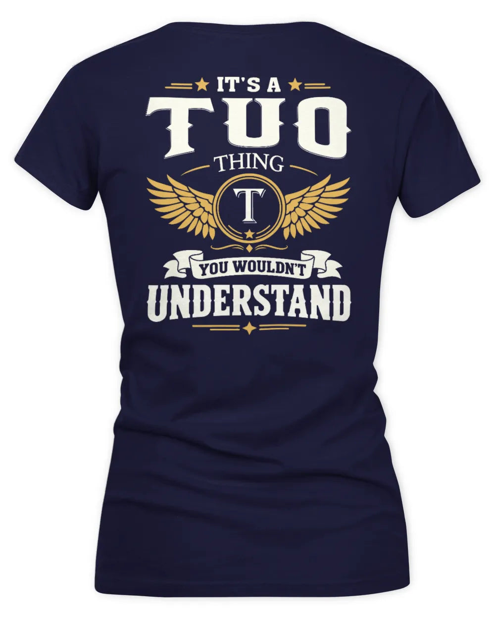 TUO KT06-M008 It’s a [NAME] Thing – You Wouldn’t Understand | Personalized Vintage T-Shirt - Women's V-Neck T-Shirt - Navy