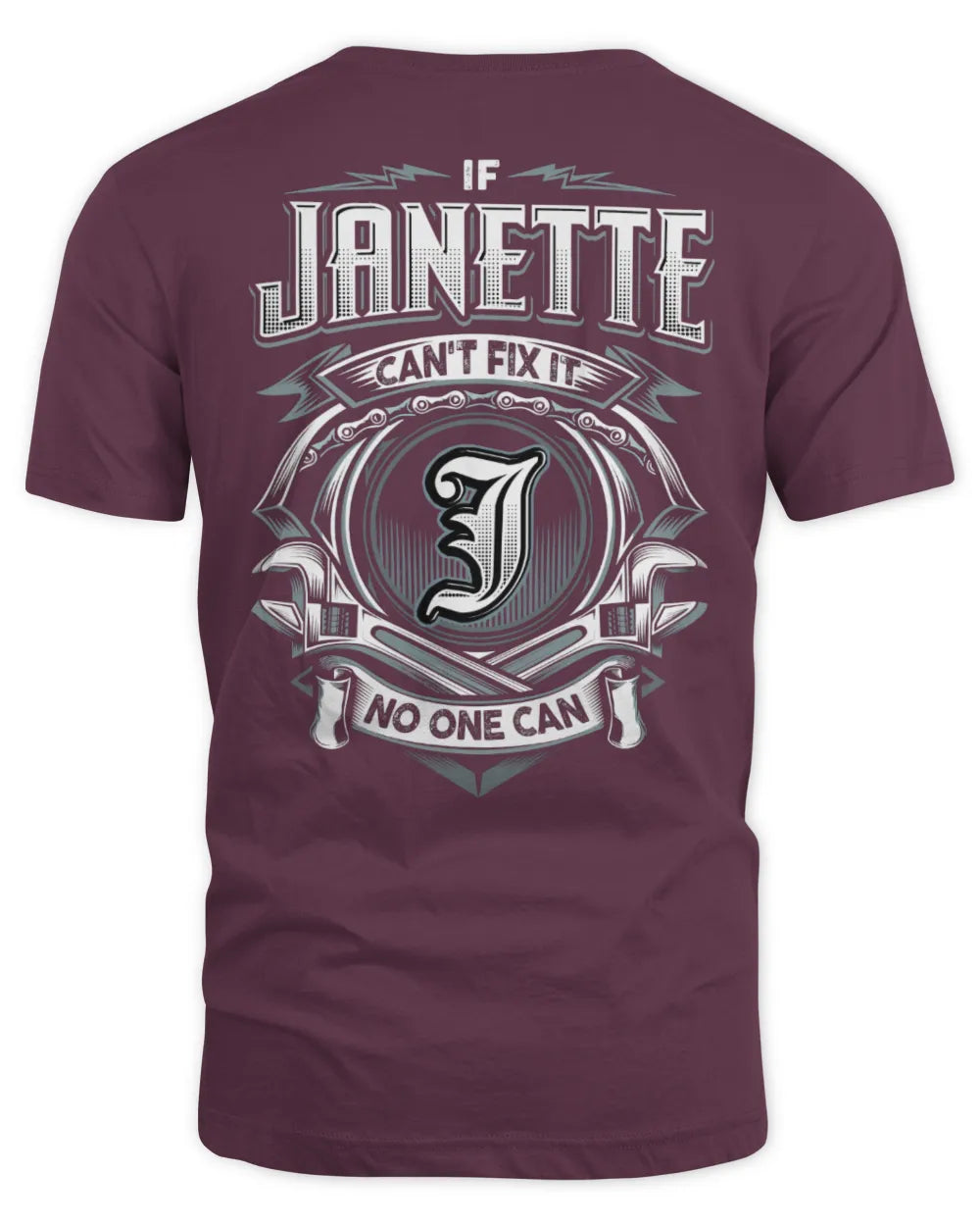JANETTE AP81-K4-626 - Personalized Ahmed Quote Apparel “If Ahmed Can't Fix It, No One Can” - Unisex Standard T-Shirt - Maroon