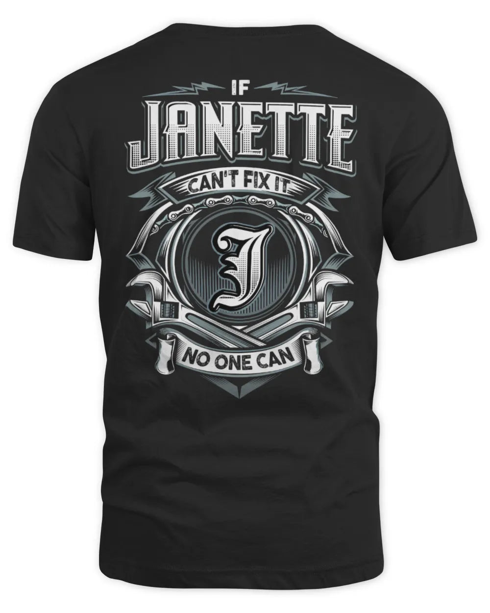 JANETTE AP81-K4-626 - Personalized Ahmed Quote Apparel “If Ahmed Can't Fix It, No One Can” - Unisex Standard T-Shirt - Black