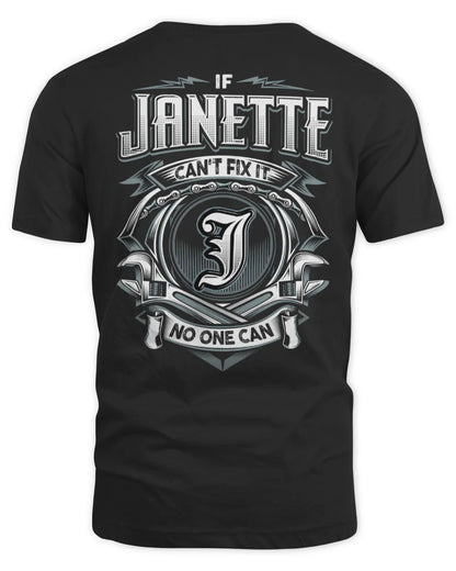 JANETTE AP81-K4-626 - Personalized Ahmed Quote Apparel “If Ahmed Can't Fix It, No One Can” - Unisex Standard T-Shirt - Black