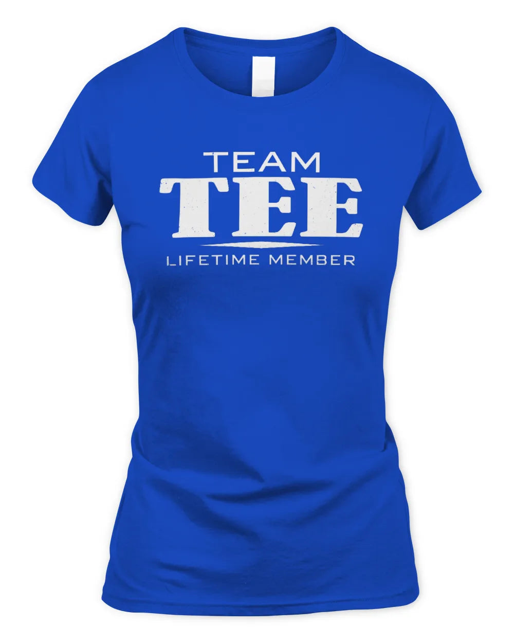 TEE BL62-K4-128 - Personalized “Team NAME Lifetime Member” - Women's Standard T-Shirt - Royal