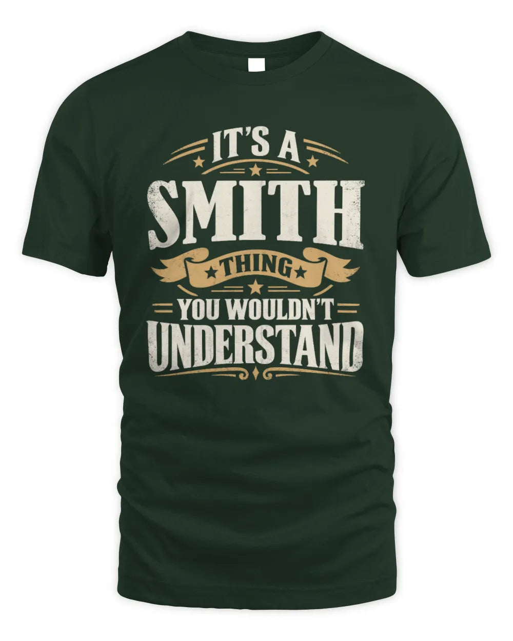SMITH P08 TH51 - Personalized “It’s a/an [NAME] Thing – You Wouldn’t Understand” Shirt - Unisex Standard T-Shirt - Forest Green