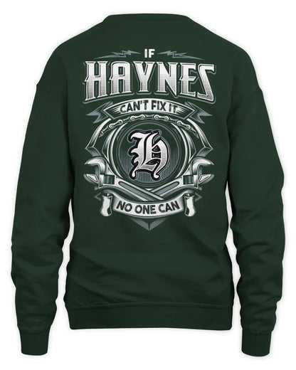 HAYNES AP81-K4-626 - Personalized Ahmed Quote Apparel “If Ahmed Can't Fix It, No One Can” - Unisex Sweatshirt - Forest Green