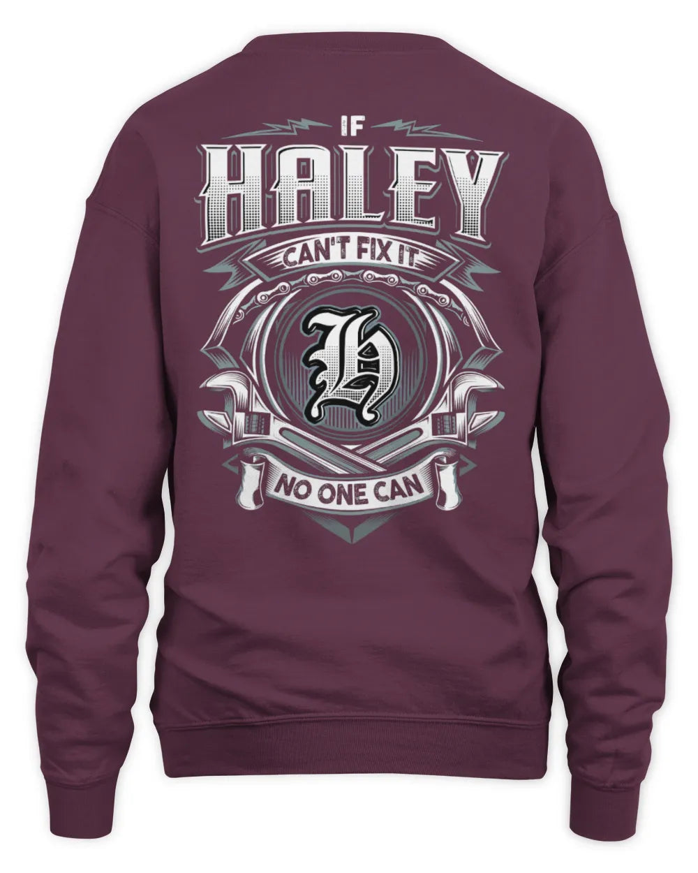 HALEY AP81-K4-626 - Personalized Ahmed Quote Apparel “If Ahmed Can't Fix It, No One Can” - Unisex Sweatshirt - Maroon