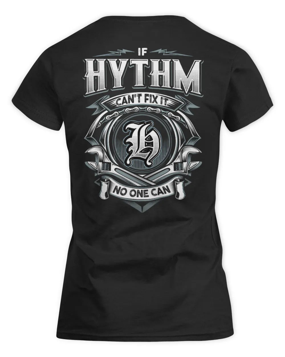 HYTHM AP81-K4-626 - Personalized Ahmed Quote Apparel “If Ahmed Can't Fix It, No One Can” - Women's Standard T-Shirt - Black