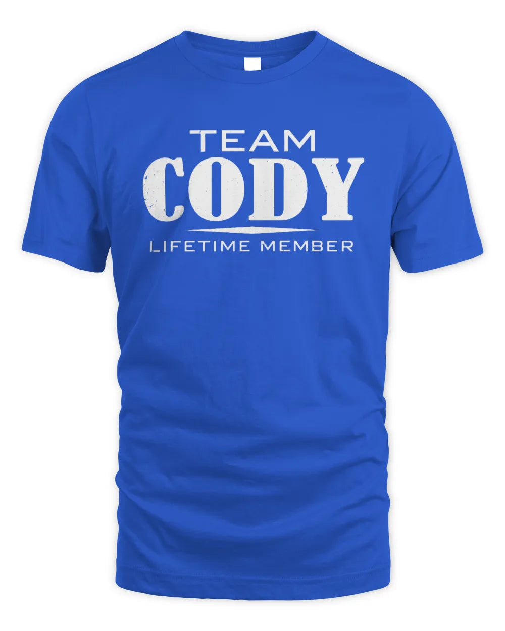 CODY BL62-K4-128 - Personalized “Team NAME Lifetime Member” - Unisex Standard T-Shirt - Royal