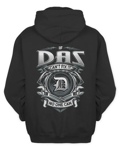DAS AP81-K4-626 - Personalized Ahmed Quote Apparel “If Ahmed Can't Fix It, No One Can” - Unisex Hoodie - Black