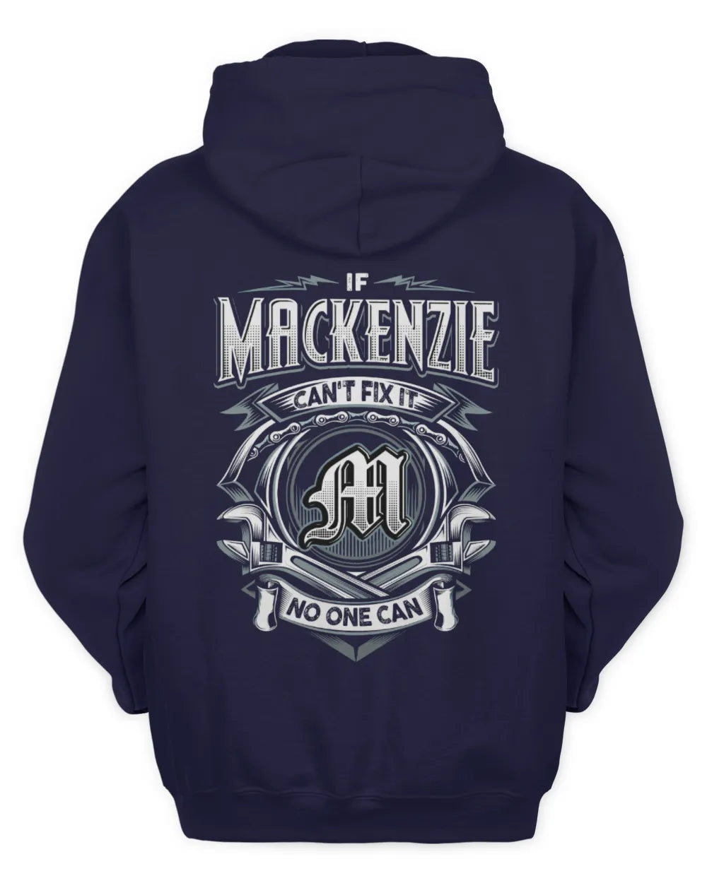MACKENZIE AP81-K4-626 - Personalized Ahmed Quote Apparel “If Ahmed Can't Fix It, No One Can” - Unisex Hoodie - Navy