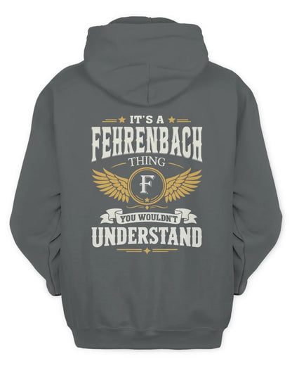 FEHRENBACH KT06-M008 It’s a [NAME] Thing – You Wouldn’t Understand | Personalized Vintage T-Shirt - Unisex Hoodie - Charcoal