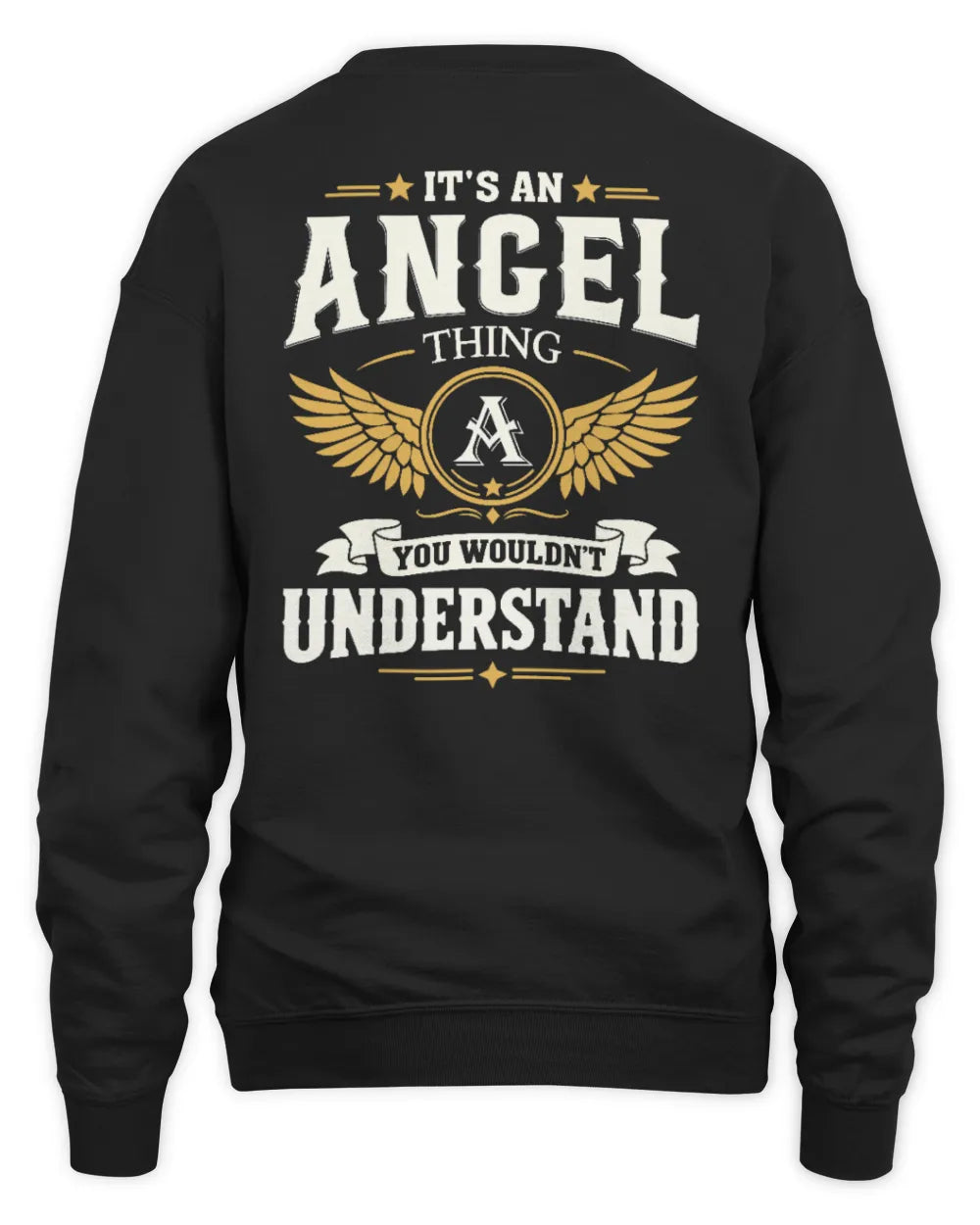 ANGEL KT06-M008 It’s a [NAME] Thing – You Wouldn’t Understand | Personalized Vintage T-Shirt - Unisex Sweatshirt - Black