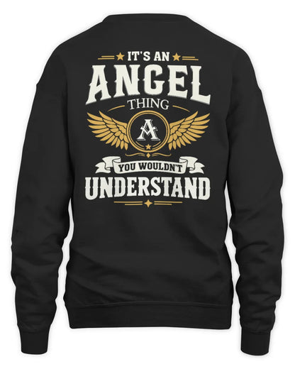 ANGEL KT06-M008 It’s a [NAME] Thing – You Wouldn’t Understand | Personalized Vintage T-Shirt - Unisex Sweatshirt - Black