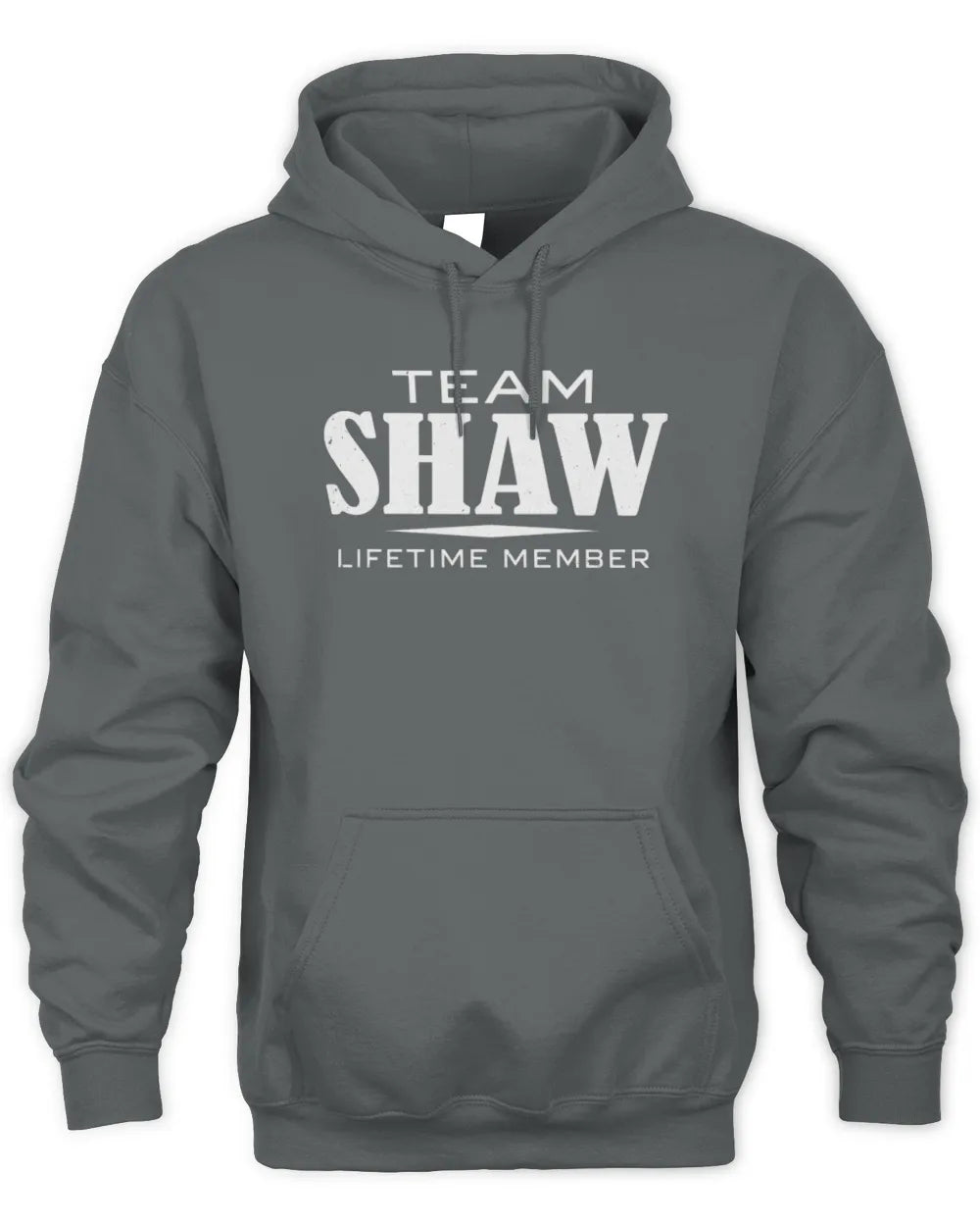 SHAW BL62-K4-128 - Personalized “Team NAME Lifetime Member” - Unisex Hoodie - Charcoal